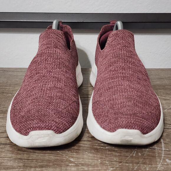 Skechers Go Walk Flex Vella Women's Casual Comfort Shoes Size 10 Burgundy - Picture 2 of 9